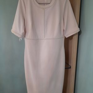 Blush pink beaded Karl Lagerfeld dress